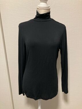 Cuddl Duds Black Long-Sleeve Turtleneck